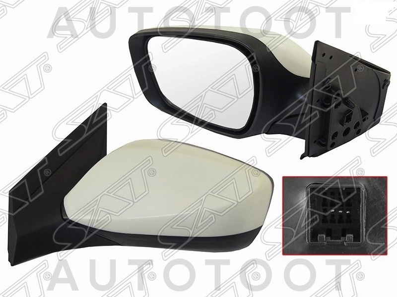 Зеркало левое (3 контакта) -NSP02876104L030 Nsp для HYUNDAI SOLARIS