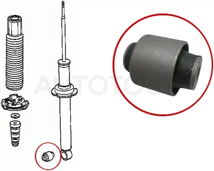 Сайлентблок Honda Accord 97-03 / Acura TL 98-03 (Зад)