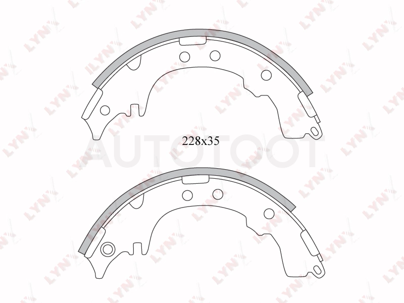 Колодки тормозные задние барабанные -ST280004 Sat для TOYOTA GAIA, TOYOTA IPSUM, TOYOTA NADIA