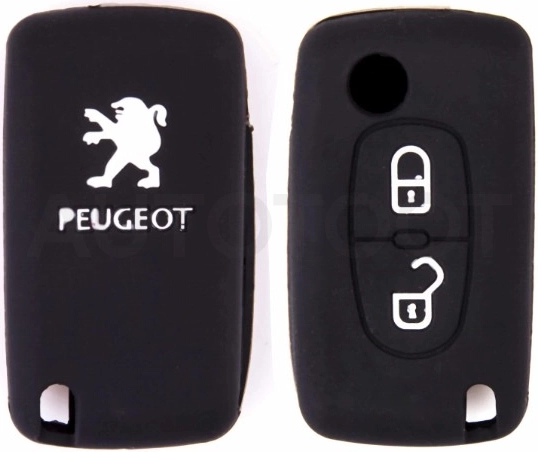 PEUGEOT Чехол на ключ автомобильный SW силиконовый PEUGEOT(307/408 2 кнопки)