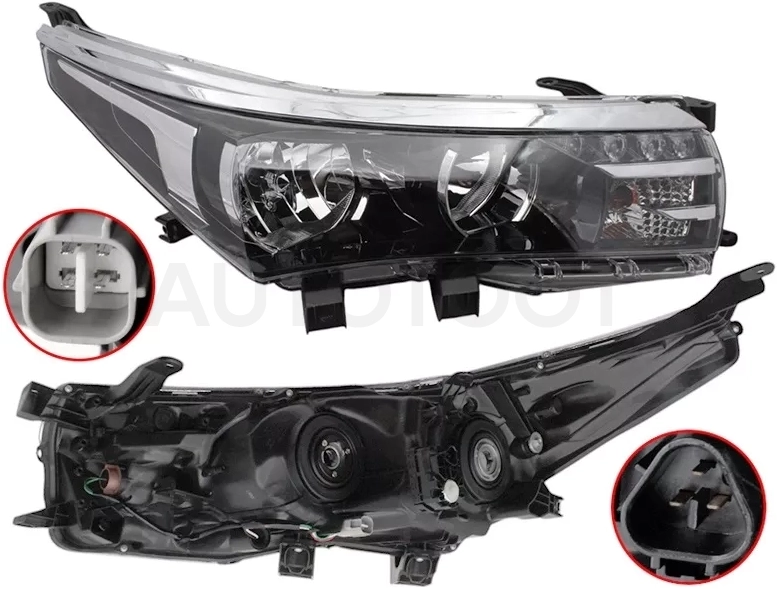 Фара Toyota Corolla (E180) 12-16 (Справа/ Галоген/ ДХО/ С электрокорректором)