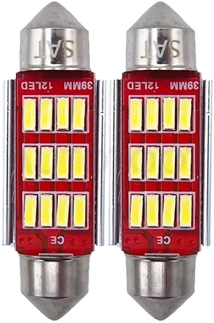 Лампа (C5W/ LED/ Комплект/ 12V C5W 9x39мм Canbus)
