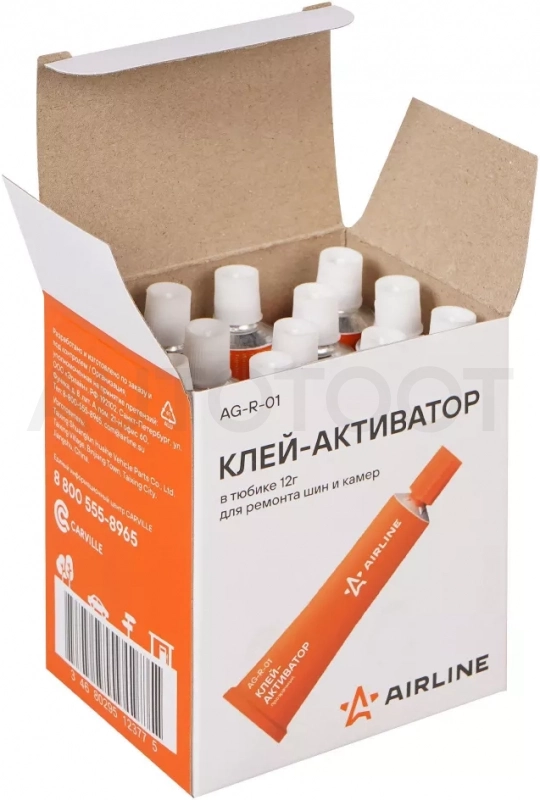 Клей-активатор для ремонта шин и камер в тюбике 12мл - Артикул AGR01 - Производитель Airline - Фото, Отзывы, Цены