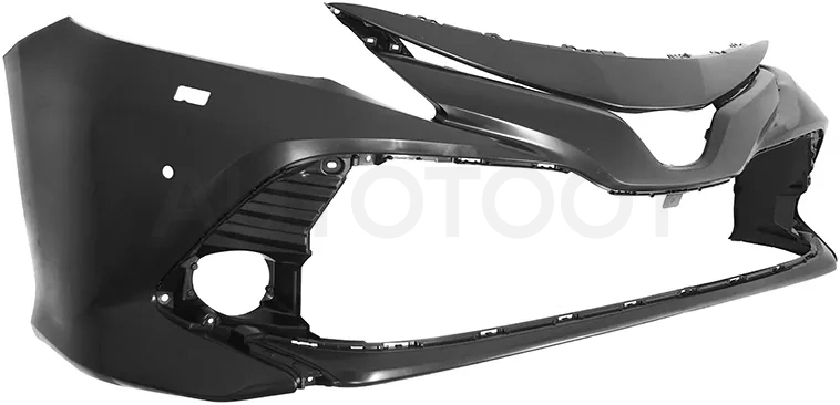 Бампер передний Toyota Camry (XV70) 17-21 / Camry UAE/USA 17-20 (Под омыватели фар/ Под сонары(парктроники))