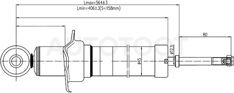 Стойка задняя TOYOTA ALTEZZA/MARK2/BLIT/CROWN/MAJESTA/PROGRESS/VEROSSA 00- LH=RH