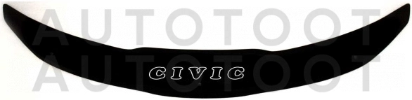 Дефлектор капота (мухобойка) -  для HONDA CIVIC