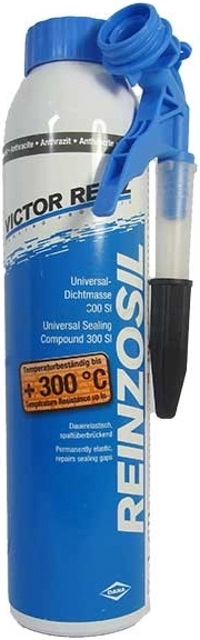Герметик силиконовый REINZOSIL, высокотемпературный черный от -50C до +300C, 200 мл