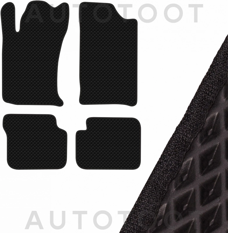 Коврик салона 4 штуки EVA Черный левый руль -  для TOYOTA AVENSIS