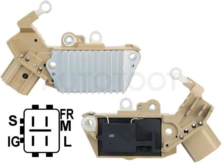 Реле-регулятор напряжения генератора TOYOTA 4RUNNER/FORTUNER/LAND CRUISER ##J7#/##J12# 1GRFE