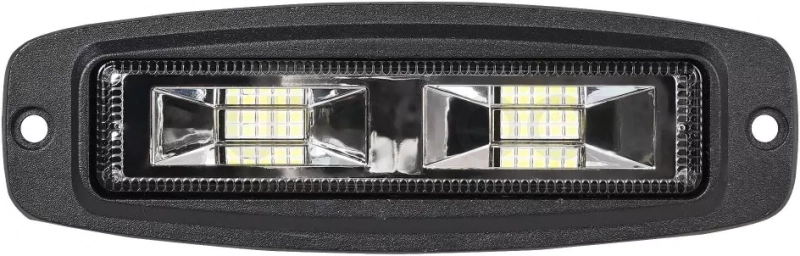 Фара светодиод. прямоугольная врезная, 8LED, рассеянный свет, 16Вт, 186х60х36мм, 12/24В, PLUS