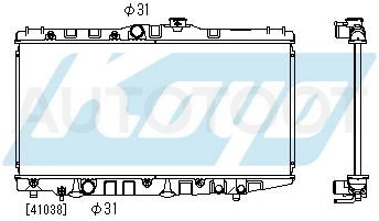 Радиатор охлаждения (MT 1.5 1.6) -1025110SX Stellox для TOYOTA COROLLA