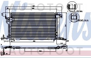 Радиатор кондиционера -N11CR0061 Cworks для CITROEN BERLINGO, CITROEN XSARA
