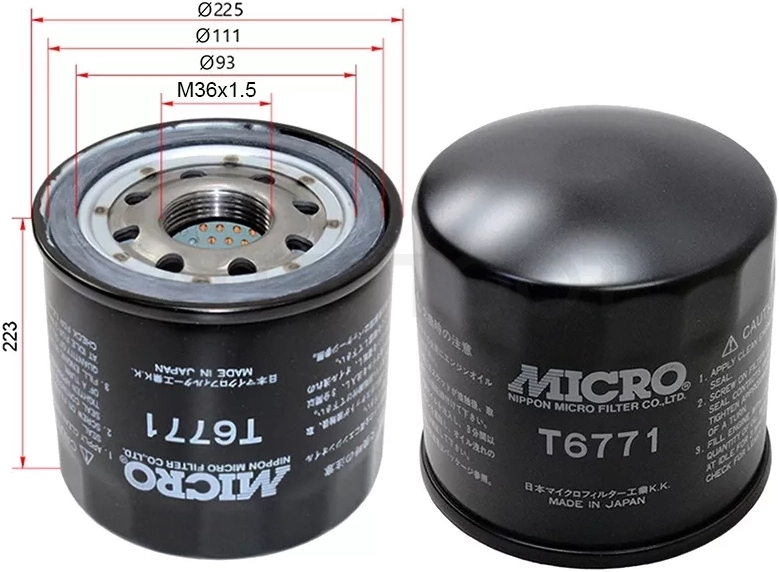 Фильтр масляный NISSAN ATLAS/CONDOR 4HG1/4HK1-T/4HF1/ISUZU N-Serie 4HK1/4EK1 99