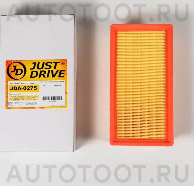 Фильтр воздушный - Артикул JDA0275 - Производитель Just Drive - Фото, Отзывы, Цены