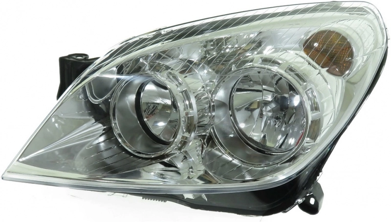 Фара левая (с электрокорректором, внутри хром) -4421140LMLEMN1 Depo для OPEL ASTRA