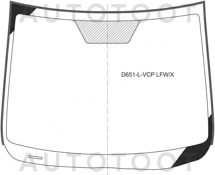 Стекло лобовое в клей -  для MAZDA 2 (DEMIO)