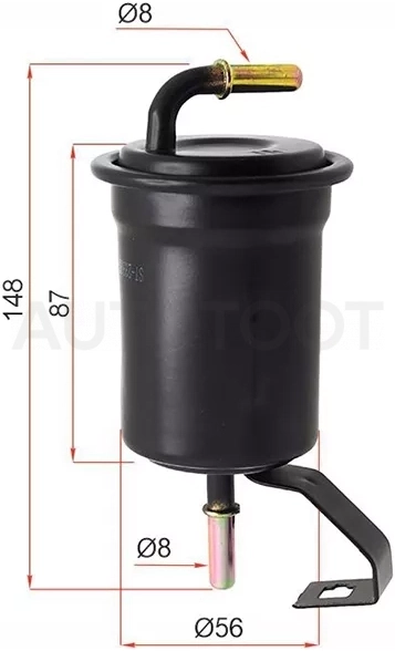 Фильтр топливный TOYOTA HILUX SURF/4RUNNER ##N21# 3RZ/2TR/1GR/5VZ 02-09/ LAND CRUISER PRADO 120 3RZ/