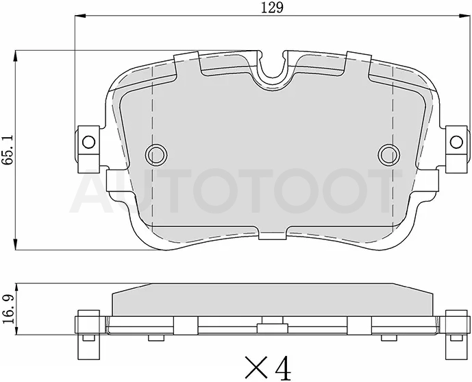 Колодки тормозные (Сзади) Audi A6 18-22 / A7 17- / A8 17- / Q7 15- / Volkswagen Touareg 18