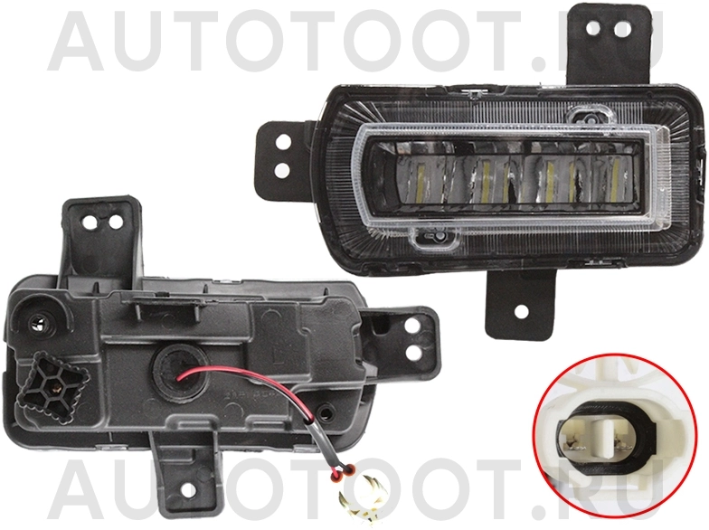 Фара противотуманная левая -ST20GLCRL Sat для GEELY COOLRAY