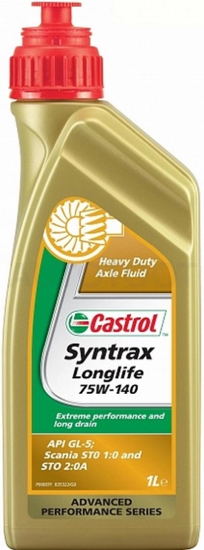 75W-140 Масло трансмиссионное синтетическое "Syntrax Longlife 75W-140", 1л - Артикул 1543AE - Производитель CASTROL - Фото, Отзывы, Цены