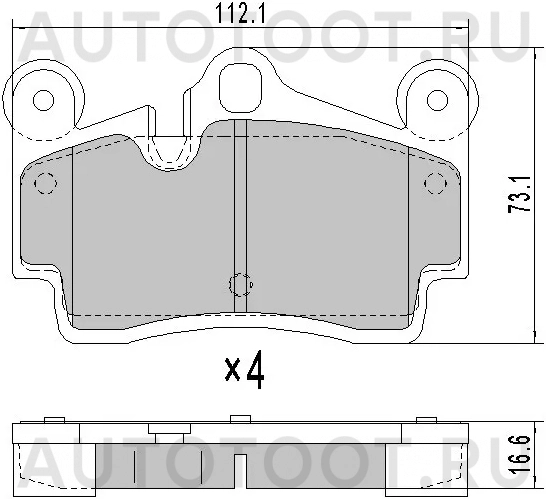 Колодки тормозные задние -ST7L0698451B Sat для AUDI Q7