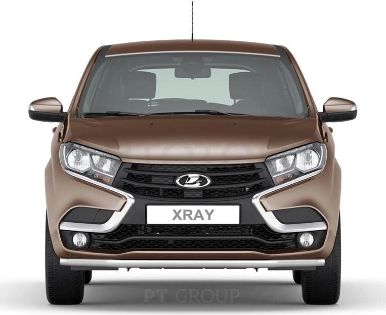 LADA XRay 2016- Защита переднего бампера одинарная Ø51мм (НПС) - Артикул LXR220202 - Производитель PT Group - Фото, Отзывы, Цены