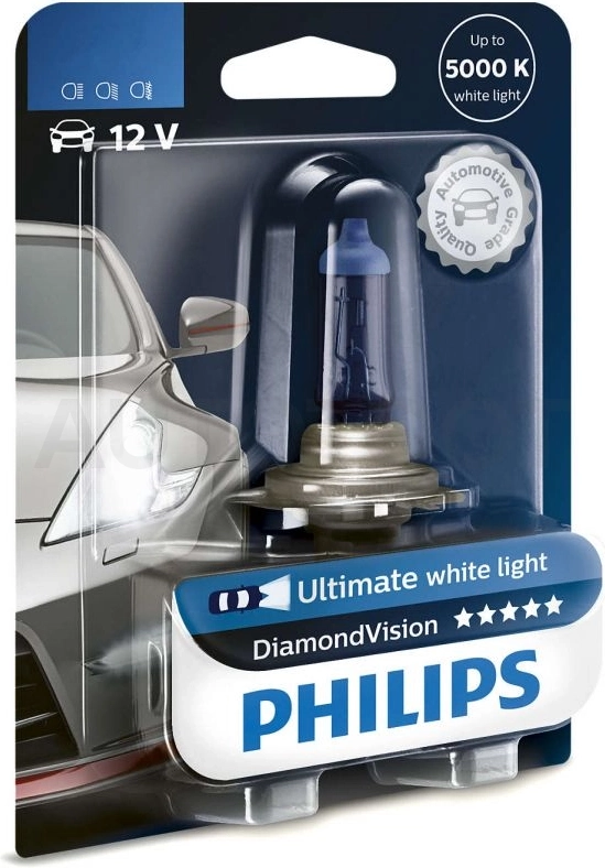 Лампа автомобильная HB3 PHILIPS DiamondVision 5000K - Артикул 9005DVB1 - Производитель Philips - Фото, Отзывы, Цены