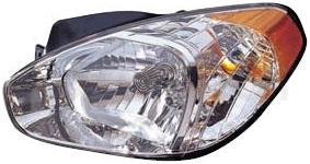 Фара левая -  для HYUNDAI VERNA