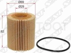 Фильтр масляный (картридж) 3GR-FE, 2-4, 5GR-FSE, 2AD-FTV -JFM0042 Just Drive для LEXUS GX460, LEXUS IS250, LEXUS GS300, TOYOTA CROWN