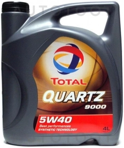 Масло моторное синтетическое TOTAL QUARTZ 9000, 4л - Артикул 10210501 - Производитель TOTAL - Фото, Отзывы, Цены