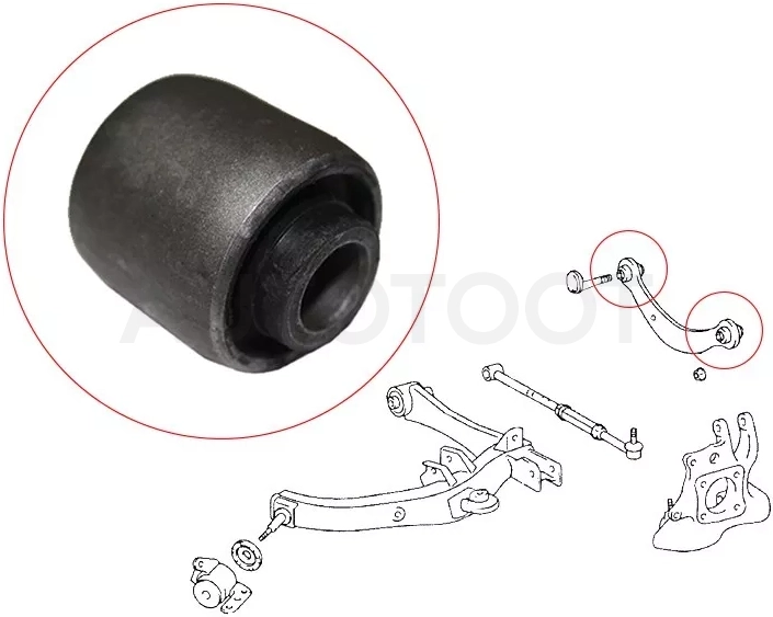 Сайлентблок рычага Toyota Allion (T240,T260) 01-21 / Avensis 03-18 - Артикул ST4877021011B - Производитель Sat - Фото, Отзывы, Цены