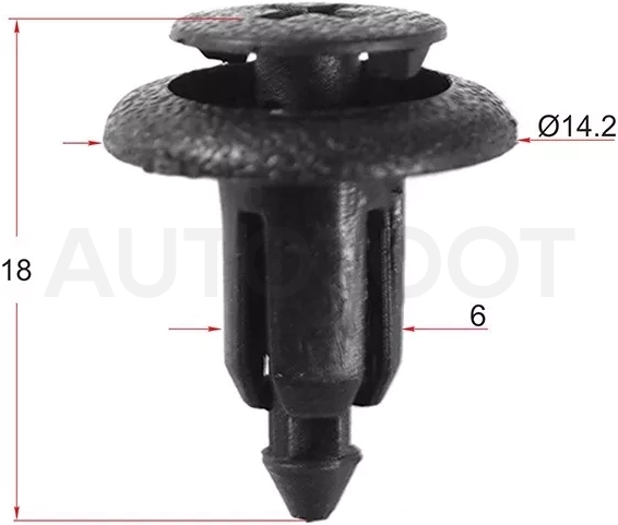 Клипса TOYOTA/LEXUS (Продажа по 10шт) - Артикул STKJ308 - Производитель Sat - Фото, Отзывы, Цены