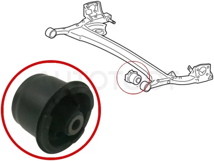 Сайлентблок балки Toyota Corolla (E180) 12-19 / Corolla Fielder 12