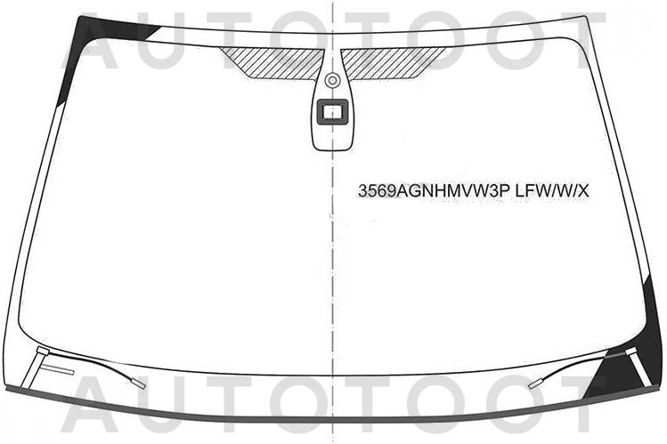 Стекло лобовое с обогревом в клей -  для FORD MONDEO