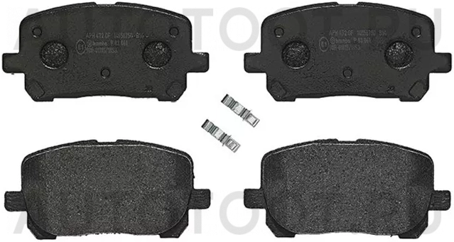 Колодки тормозные (Спереди) Toyota Ipsum (ACM20) 01-09 / Noah 01-07 - Артикул P83061 - Производитель Brembo - Фото, Отзывы, Цены