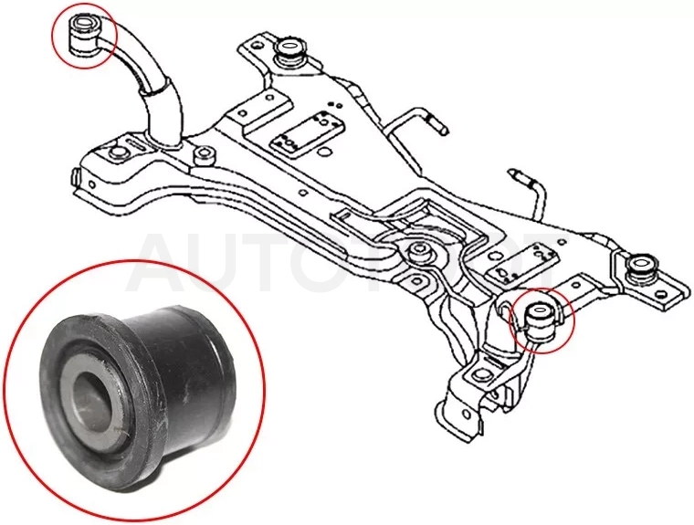 Сайлентблок подрамника Ford Focus 04-11 / Mazda 3 03-13 - Артикул STBP4K34800K - Производитель Sat - Фото, Отзывы, Цены