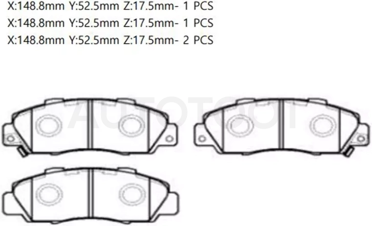 Колодки тормозные (Спереди) Honda Accord 93-03 / CR-V 95-01