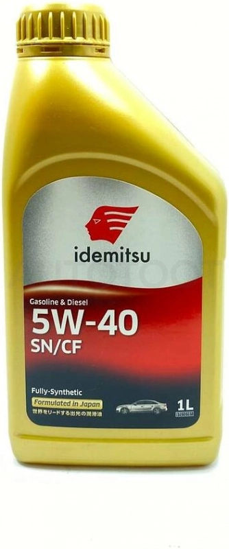 Масло моторное синтетическое IDEMITSU 5W-40 1л Gasoline & Diesel SN/CF 1л