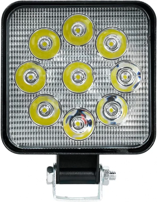 Фара светодиод. квадратная, 9LED, направленный свет, 9Вт, 83х83х22мм, 12/24В, PLUS - Артикул ALED146 - Производитель Airline - Фото, Отзывы, Цены