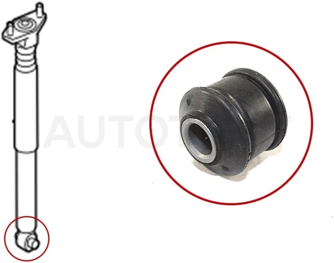 Сайлентблок Ford Focus 04-11 / Mazda 3 08-13 - Артикул STBBM228910D - Производитель Sat - Фото, Отзывы, Цены