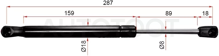 Амортизатор крышки багажника Mazda 6 02-08 / Atenza 02-07 (Справа=Слева)