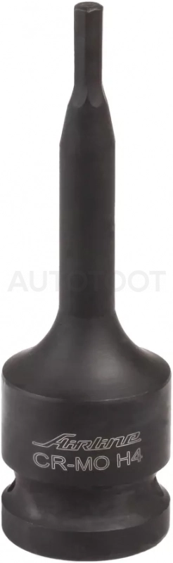 Головка ударная торцевая 1/2"DR внешний шестигранник H4, L=78мм