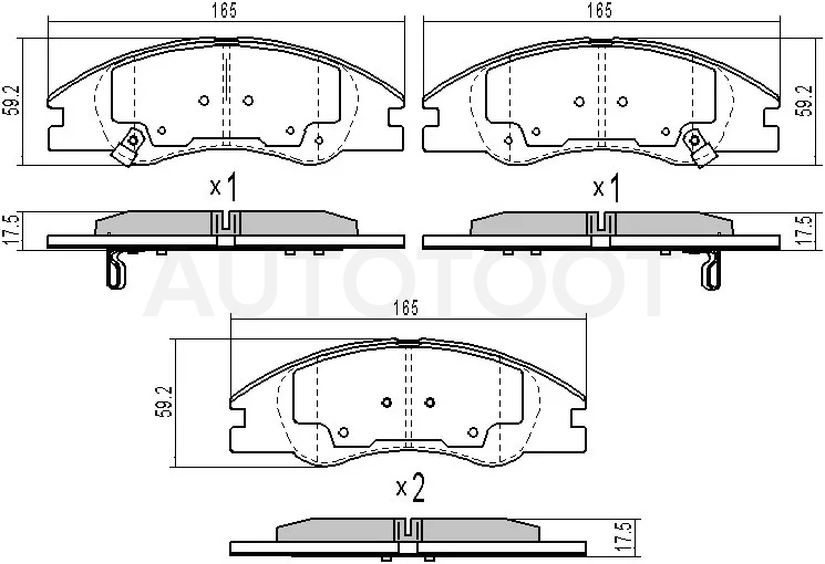Колодки тормозные (Спереди) Kia Cerato 04-10 / Cerato Koup 08-14 - Артикул ST581012FA20 - Производитель Sat - Фото, Отзывы, Цены