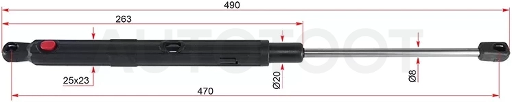 Амортизатор капота Mercedes-Benz C-Class 13-21 / E-Class 16-20 (Справа=Слева)