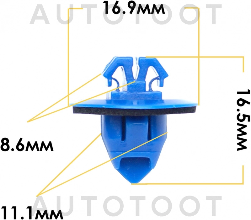 Клипса 75495-35010 -KJ2202 Masuma для TOYOTA WISH, TOYOTA RAV4, TOYOTA LAND CRUISER PRADO, TOYOTA HIGHLANDER, TOYOTA FJ CRUISER, TOYOTA 4RUNNER / SURF