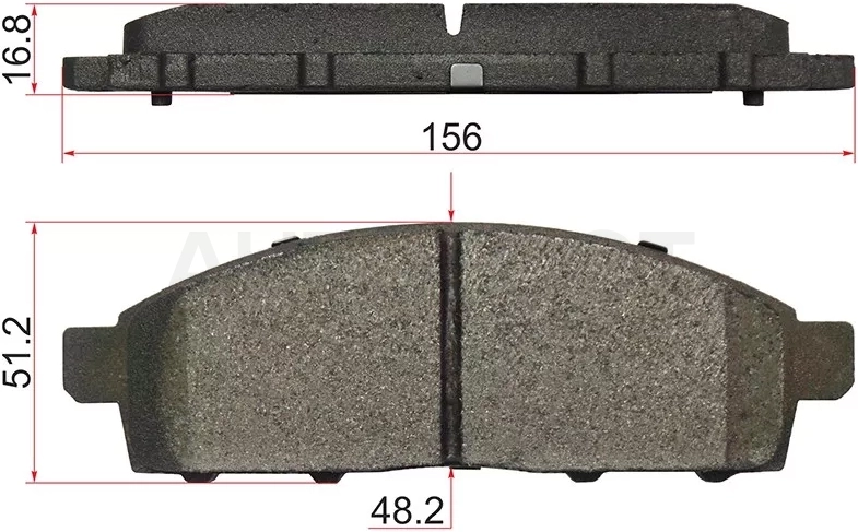 Колодки тормозные (Спереди) Mitsubishi L200 07- / Pajero Sport 08-17 / Challenger 96-01 / Triton 06-11 / Renault Megane 99-03