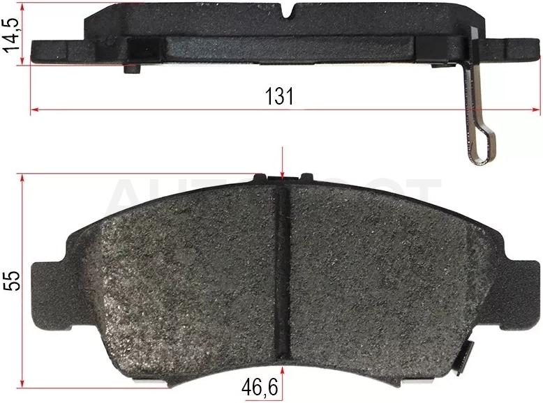 Колодки тормозные (Спереди) Honda Fit 01-07 / Capa 98-02 / Jazz 02-15 - Артикул ST45022S04G01 - Производитель Sat - Фото, Отзывы, Цены