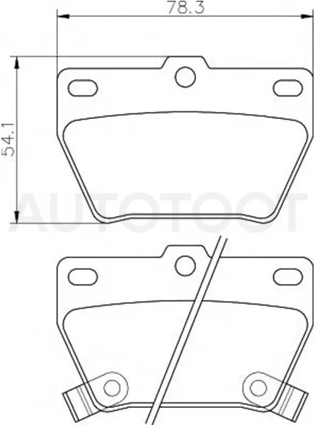Колодки тормозные (Сзади) Toyota RAV4 (XA10,CA20) 94-05