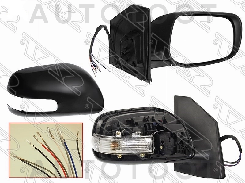 Зеркало правое (поворот, 9 контактов) -  для TOYOTA COROLLA FIELDER, TOYOTA COROLLA AXIO
