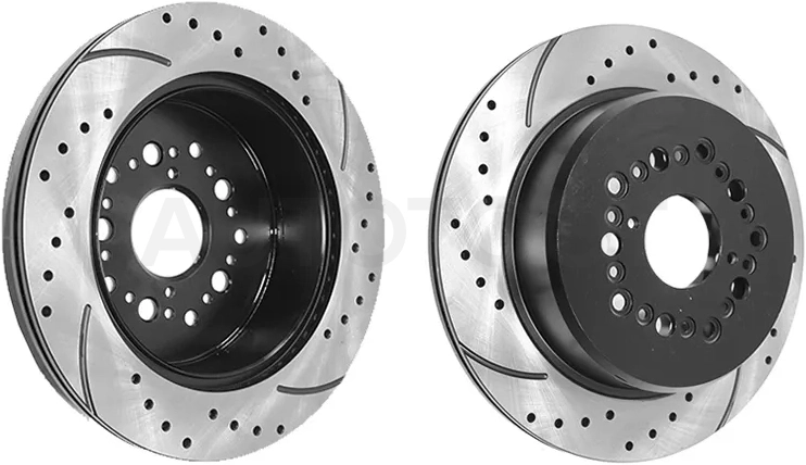 Комплект дисков тормозных задних перфорированных TOYOTA MARK 2/CHASER JZX90/100 1JZGTE внутр диаметр 190мм